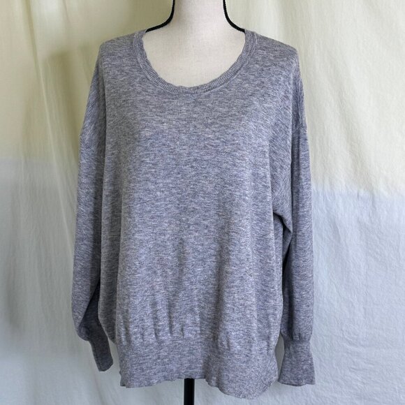 Ella Moss Women's Puff Sleeve Lightweight Gray Sweater Juniors Size XXL * - Picture 2 of 9